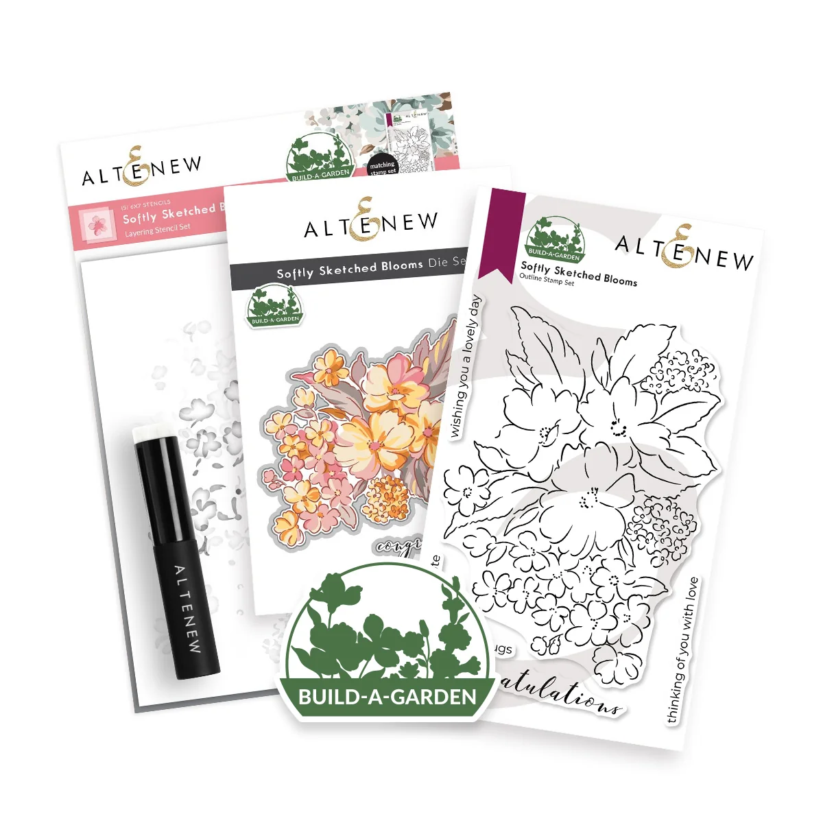 **NEW* - Altenew - Build-A-Garden: Softly Sketched Blooms
