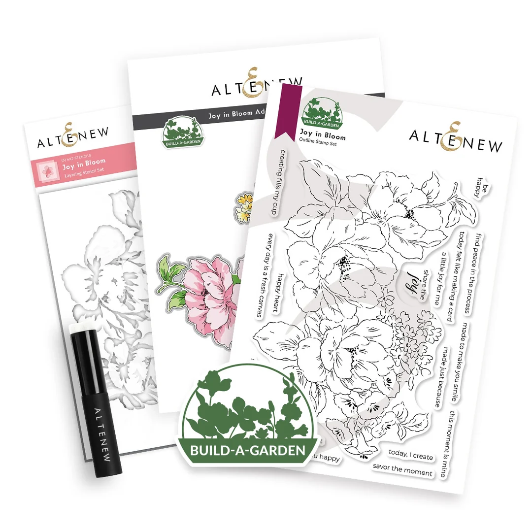 **NEW* - Altenew - Build-A-Garden: Joy in Bloom & Add-on Die Bundle (5 items)