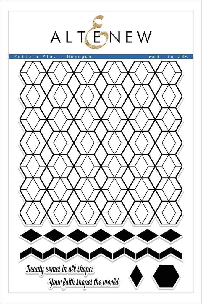 Altenew - Pattern Play - Hexagon Stamp Set