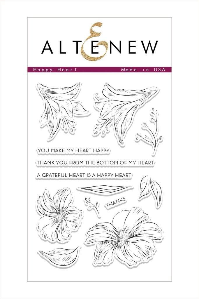 Altenew - Happy Heart Stamp Set