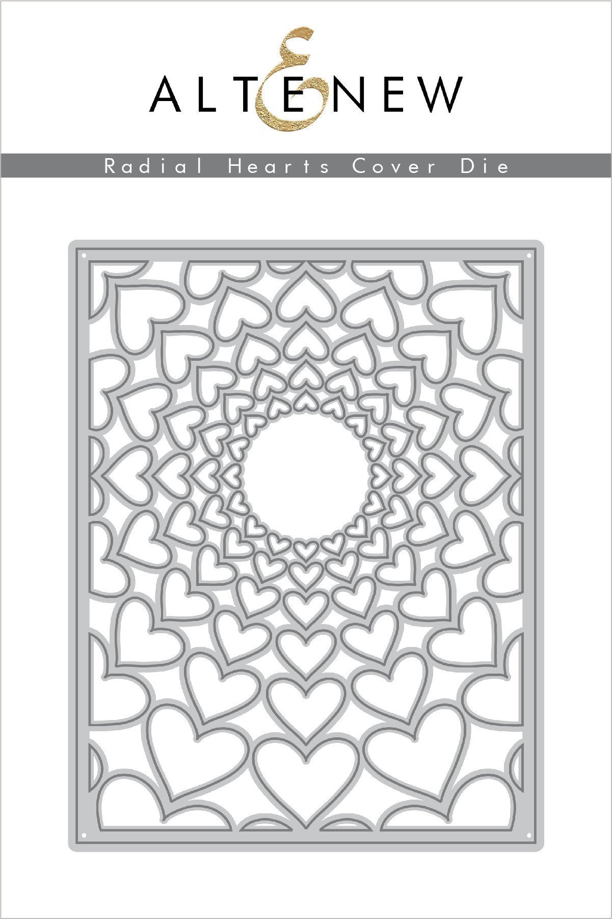 Altenew - Radial Hearts Cover Die