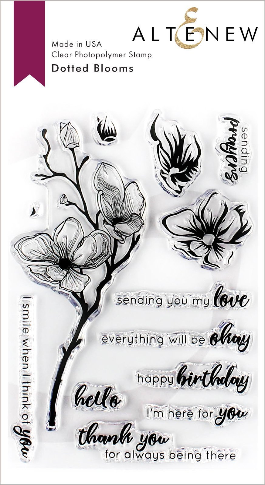 Altenew - Dotted Blooms Stamp Set