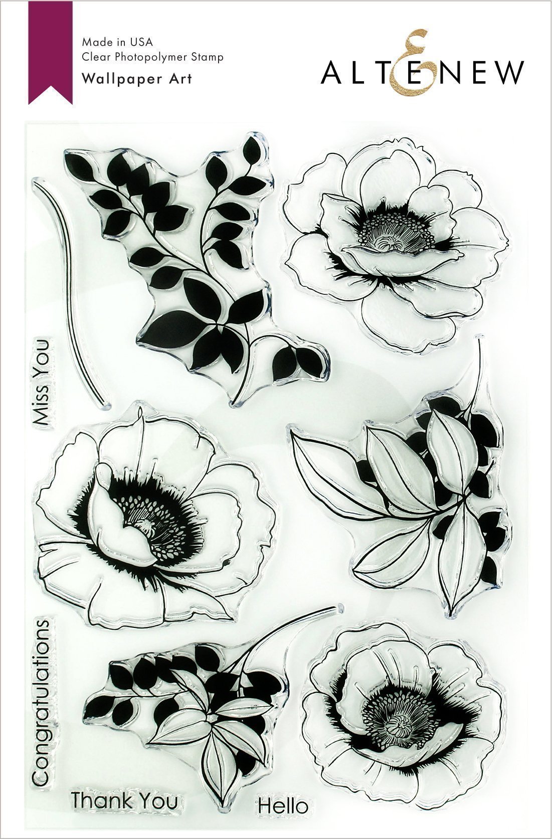 Altenew - Wallpaper Art Stamp Set