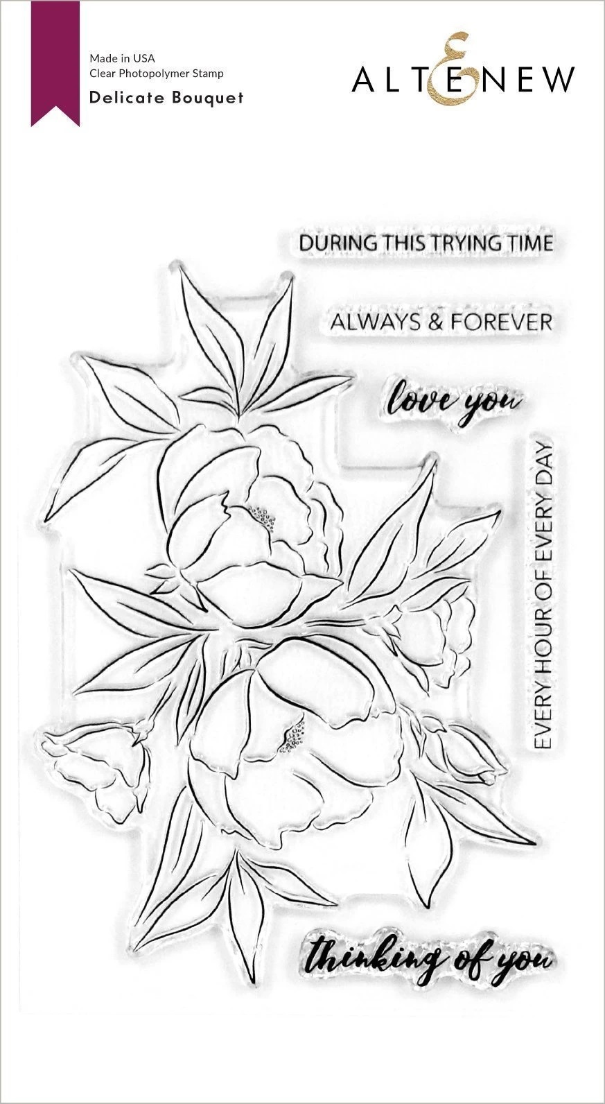 Altenew - Delicate Bouquet Stamp Set
