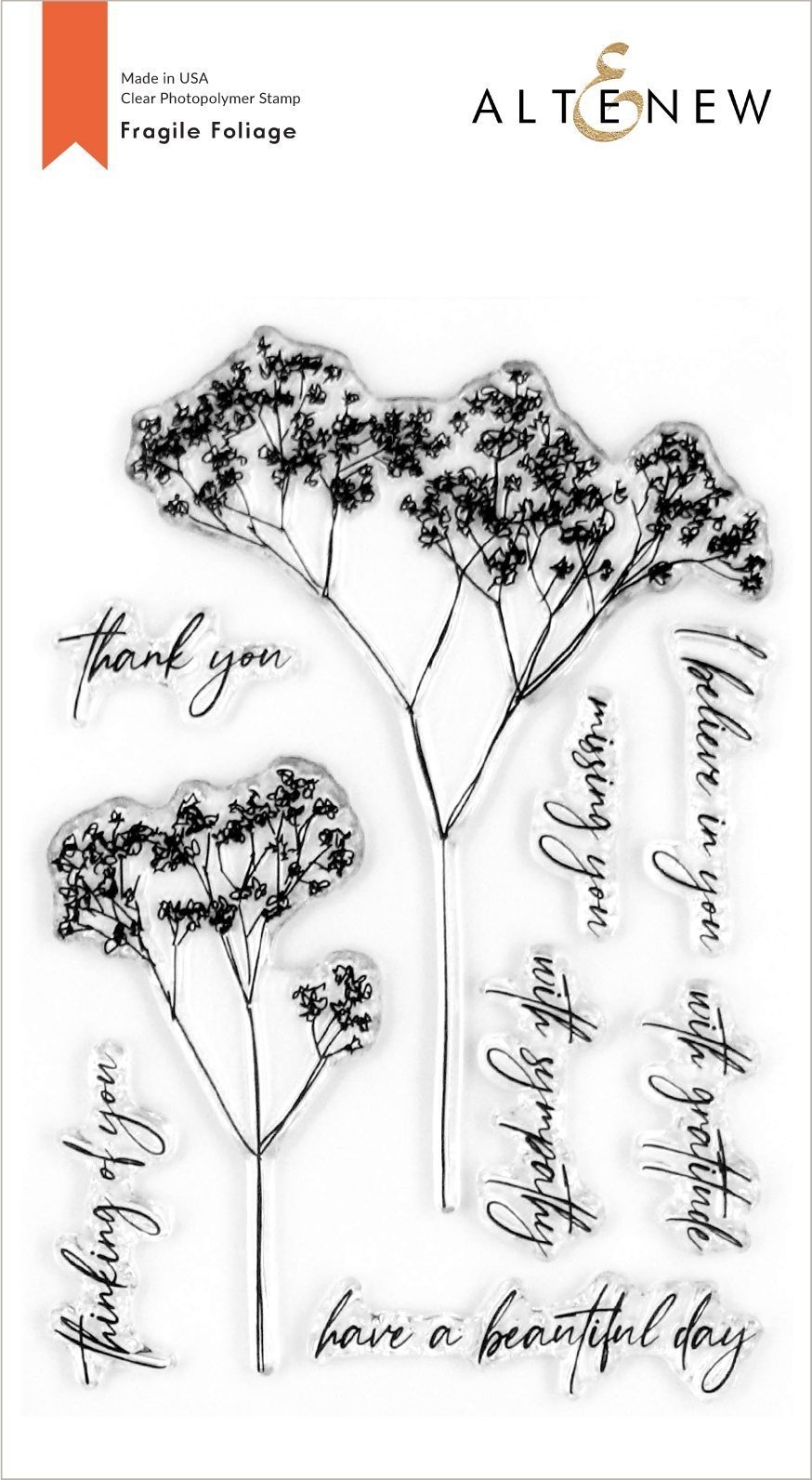 Altenew - Fragile Foliage Stamp Set