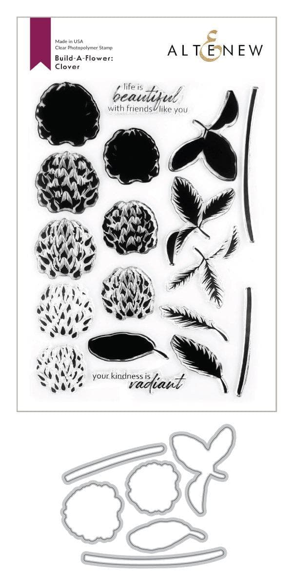 Altenew - Build-A-Flower: Clover Layering Stamp & Die Set