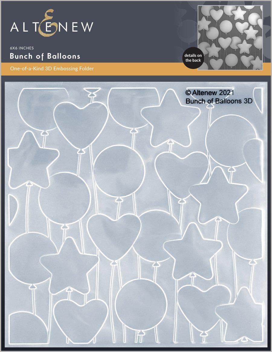 Altenew - Bunch of Balloons 3D Embossing Folder