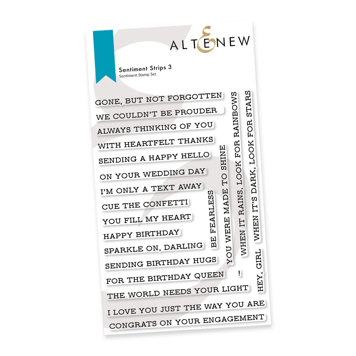 Altenew - Sentiment Strips 3 Stamp Set
