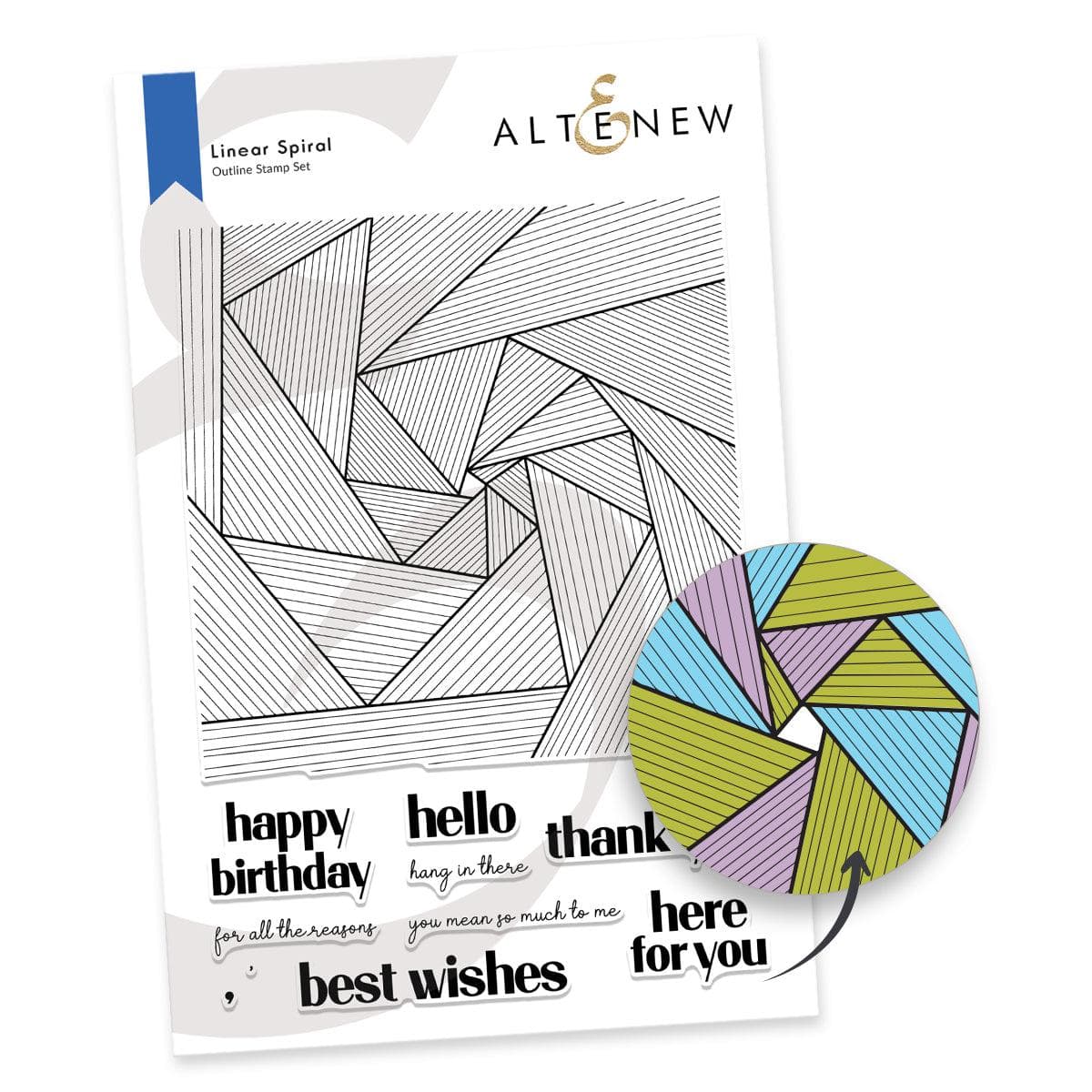 Altenew - Linear Spiral Stamp Set