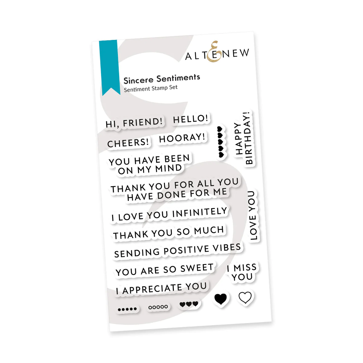 Altenew - Sincere Sentiments Stamp Set