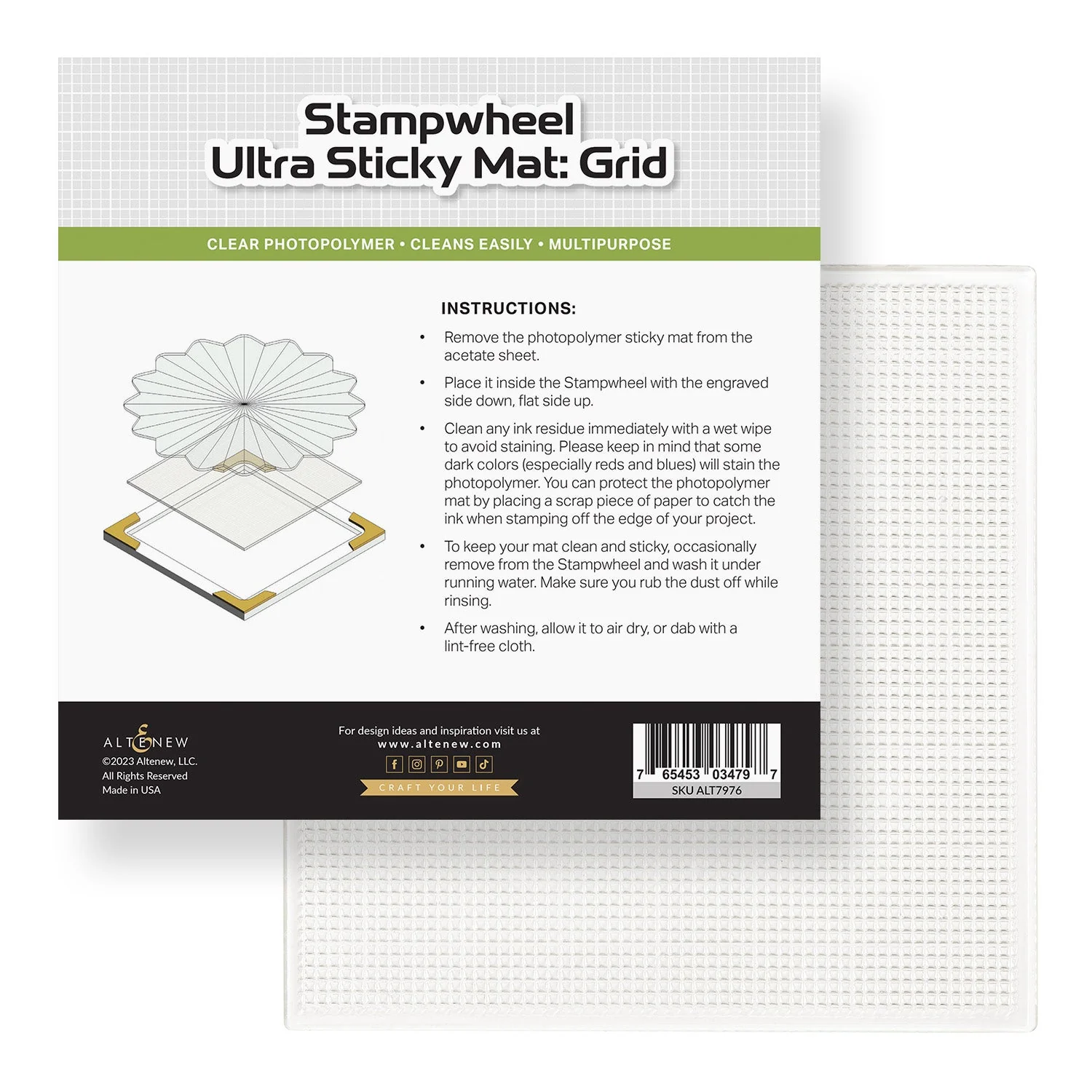Altenew - Stampwheel - Ultra Sticky Mat: Grid