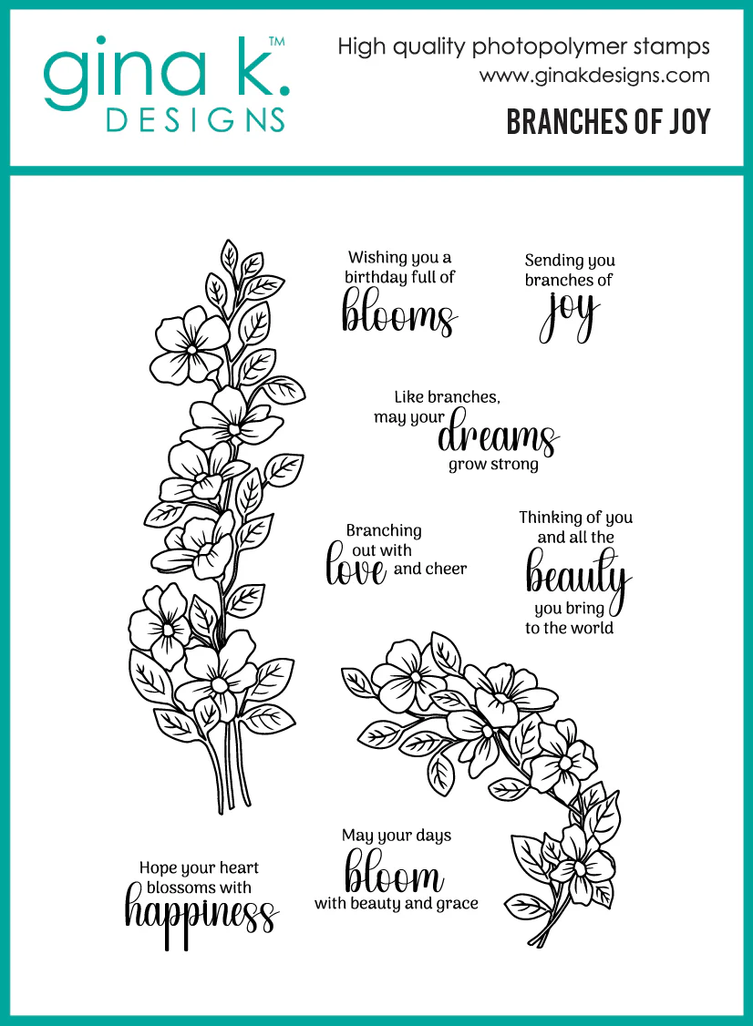 **NEW* - Gina K Designs - Branches of Joy - STAMPS
