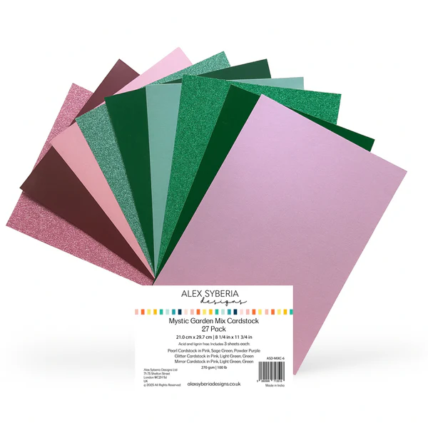 **NEW* - Alex Syberia Designs - Mystic Garden Mix Cardstock 27 Pack