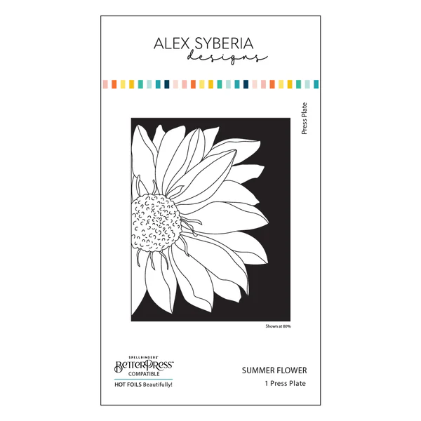 **NEW* - Alex Syberia Designs - Summer Flower Press Plate
