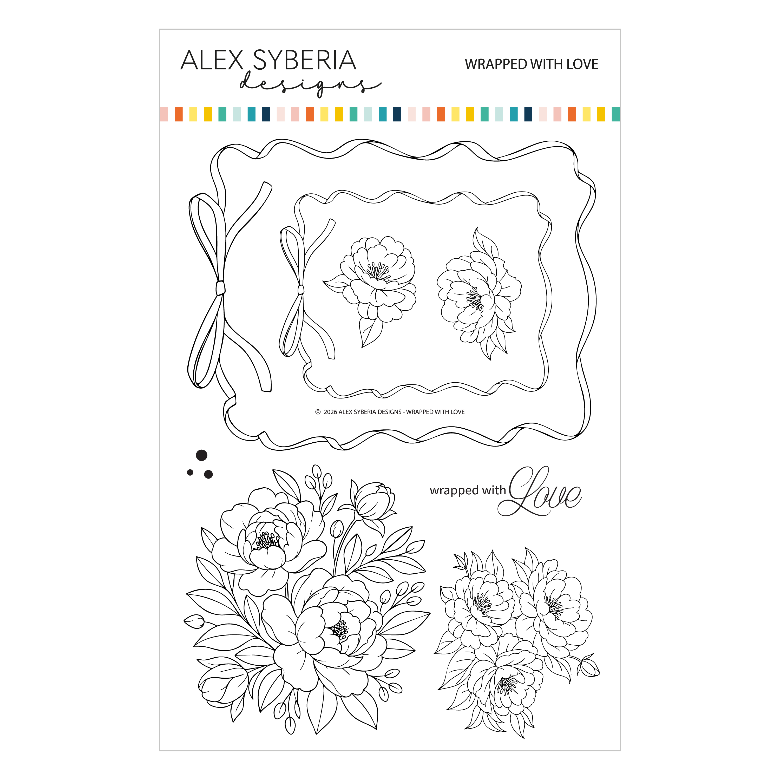 **NEW* - Alex Syberia Designs - Wrapped with Love Stamp Set