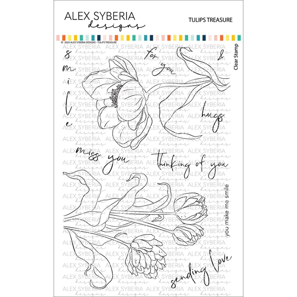 Alex Syberia Designs - Tulips Treasure Stamp Set