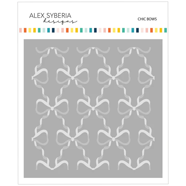 **NEW* - Alex Syberia Designs - Chic Bows Stencil Set