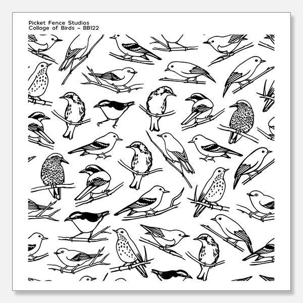 Picket Fence Studios - Collage of Birds