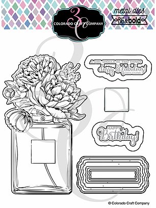 Colorado Craft Company - Big & Bold~Perfume Bouquet Dies