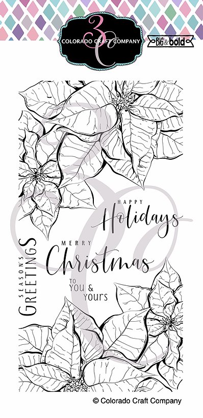Colorado Craft Company - Big & Bold~Slimline Poinsettias