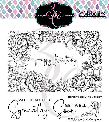 Colorado Craft Company - Big & Bold~Peonies Frame