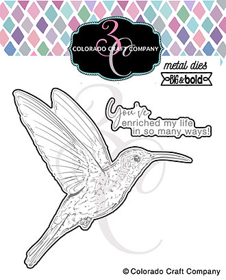 Colorado Craft Company - Big & Bold~Hummingbird Enriched Dies