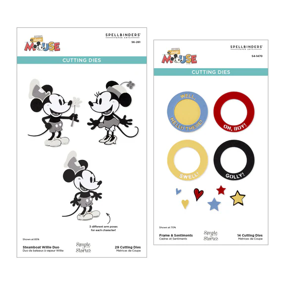 Spellbinders - Say Cheese Classic Mouse Character Die Bundle from the Say Cheese Classic Mouse Collection