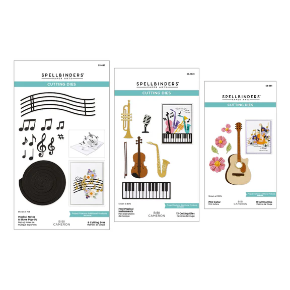 *NEW* - Spellbinders - Small Instruments Bundle from the Bibi's Musical Notes Collection by Bibi Cameron