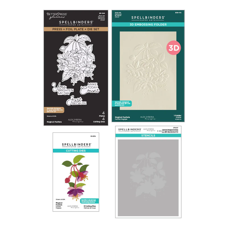 **NEW* - Spellbinders - Magical Fuchsia I Want It All! Bundle by Alex Syberia Designs