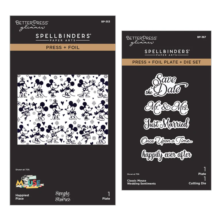 **NEW* - Spellbinders - Classic Mouse Wedding BetterPress Bundle