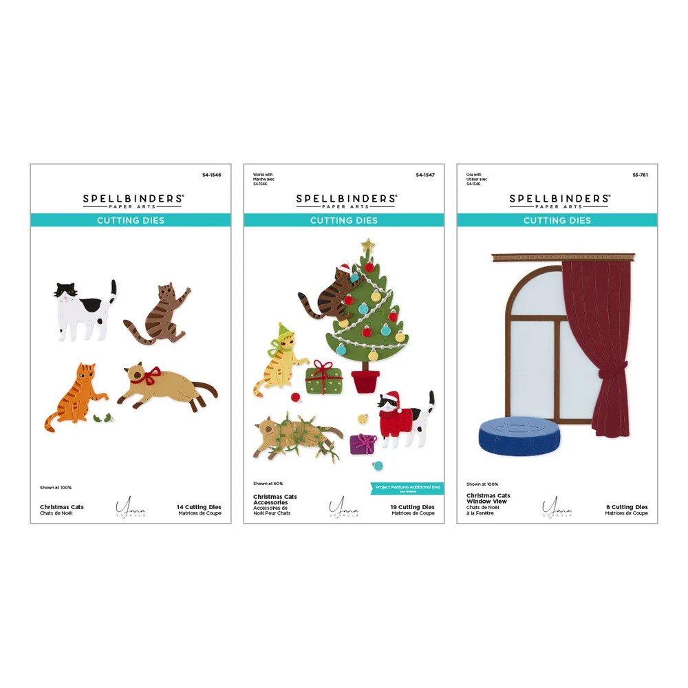 **NEW* - Spellbinders - Christmas Cats Die Bundle by Yana Smakula