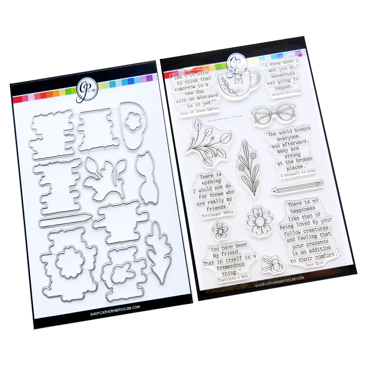 **NEW* - Catherine Pooler - Excerpts Sentiments Stamp & Die Bundle