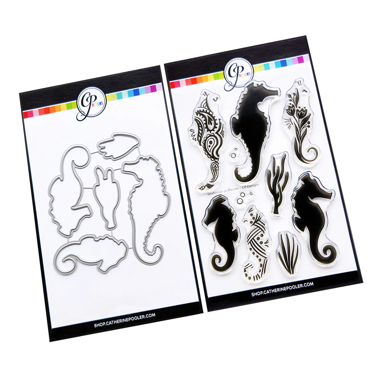**NEW* - Catherine Pooler - Seahorses on Parade Stamp & Die Bundle