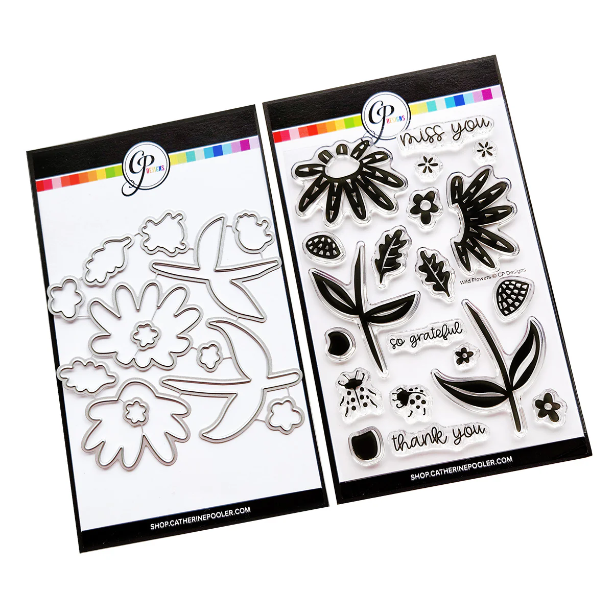*NEW* - Catherine Pooler - Wild Flowers Stamp & Die Bundle