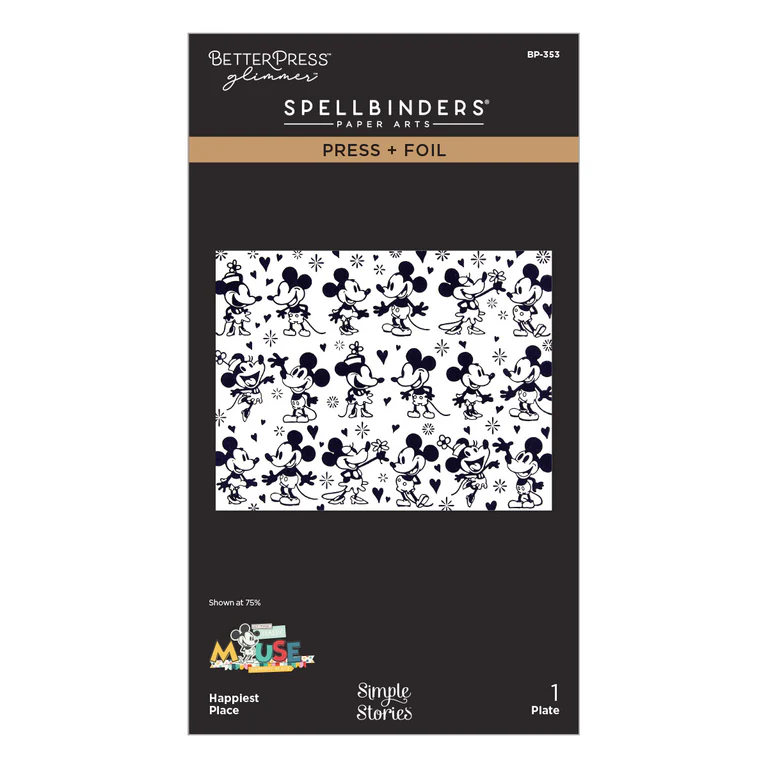 **NEW* - Spellbinders - Happiest Place Press + Foil Plate