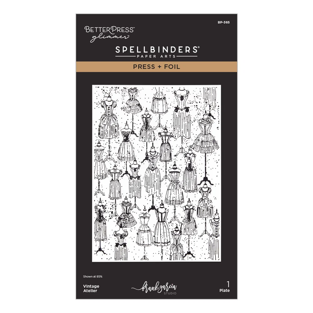 **NEW* - Spellbinders - Vintage Atelier Press + Foil Plate by Frank Garcia