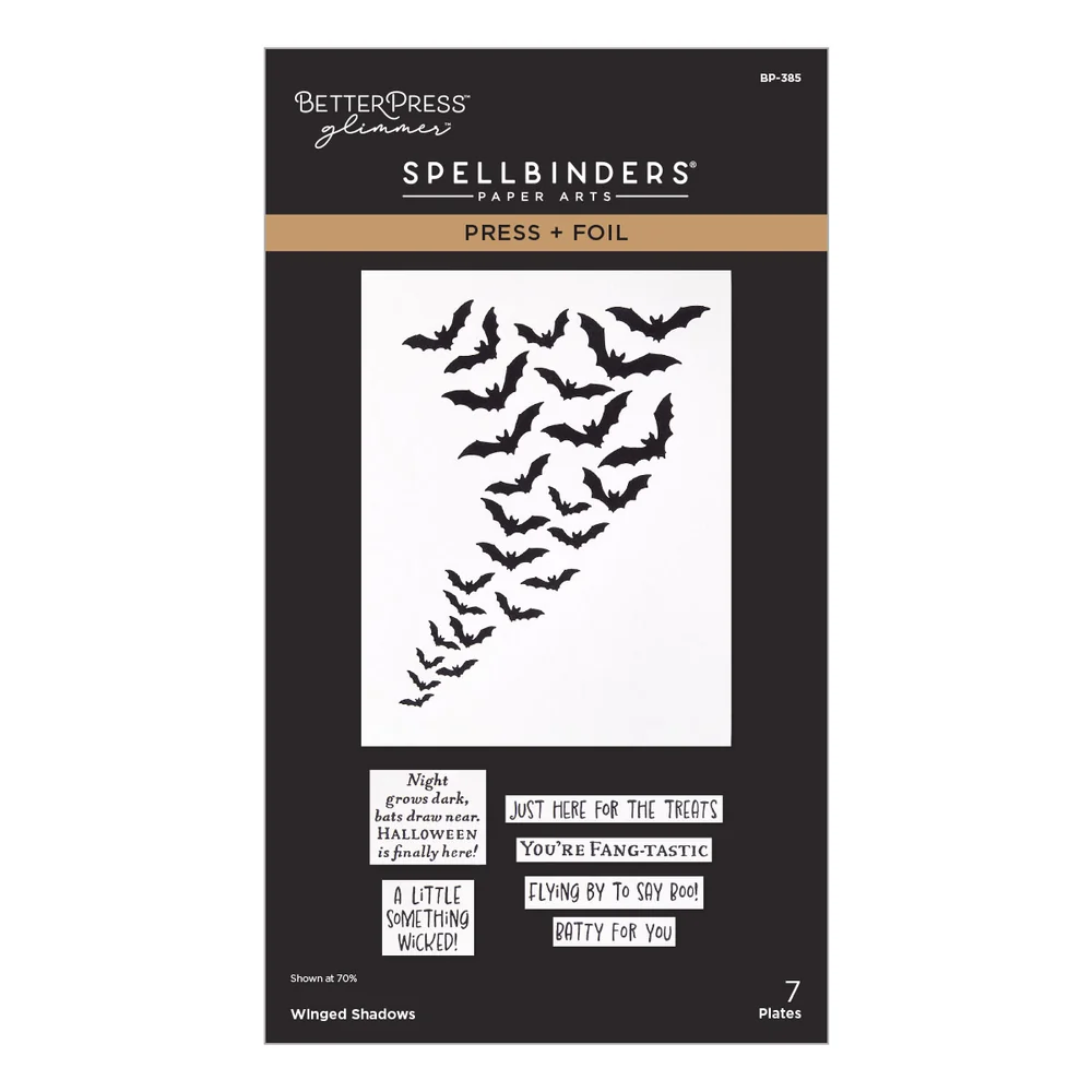 **NEW* - Spellbinders - Winged Shadows Press & Foil Plates
