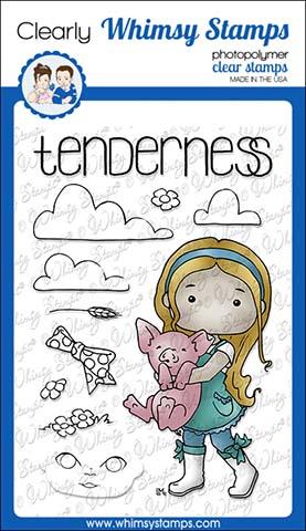Whimsy Stamps - Polka Dot Pals Syeda Clear Stamps