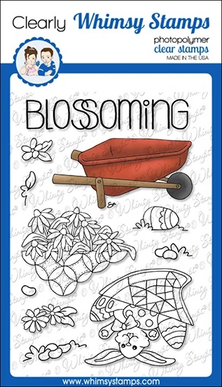 Whimsy Stamps - Fill a Wheel Barrel Clear Stamps