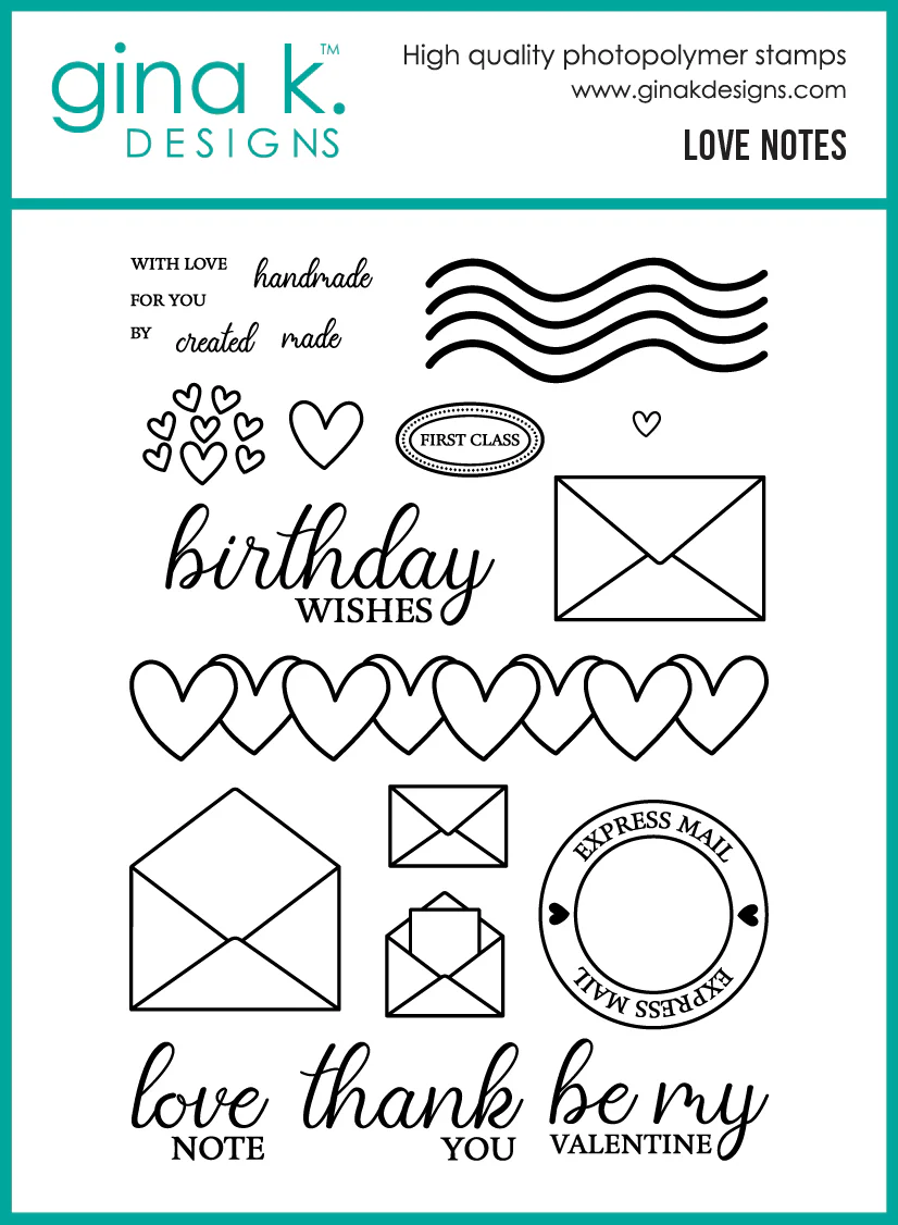 Gina K Designs - Love Notes - STAMPS