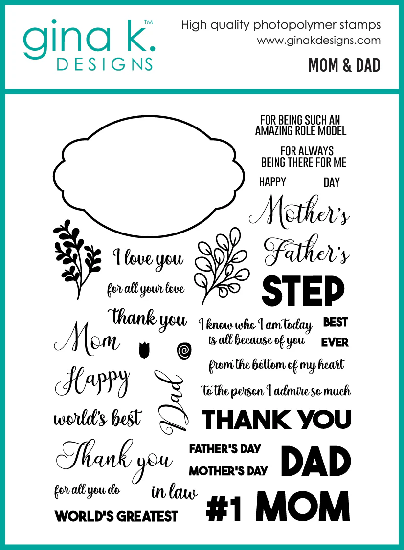 Gina K Designs - Mom and Dad - STAMPS