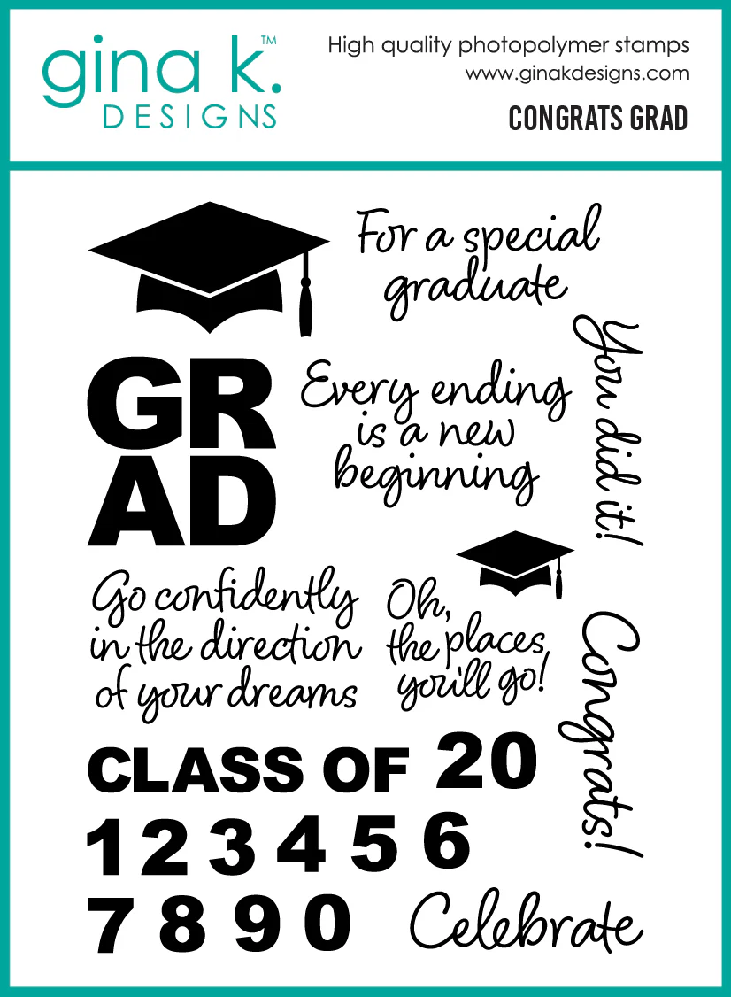*NEW* - Gina K Designs - Congrats Grad - STAMPS