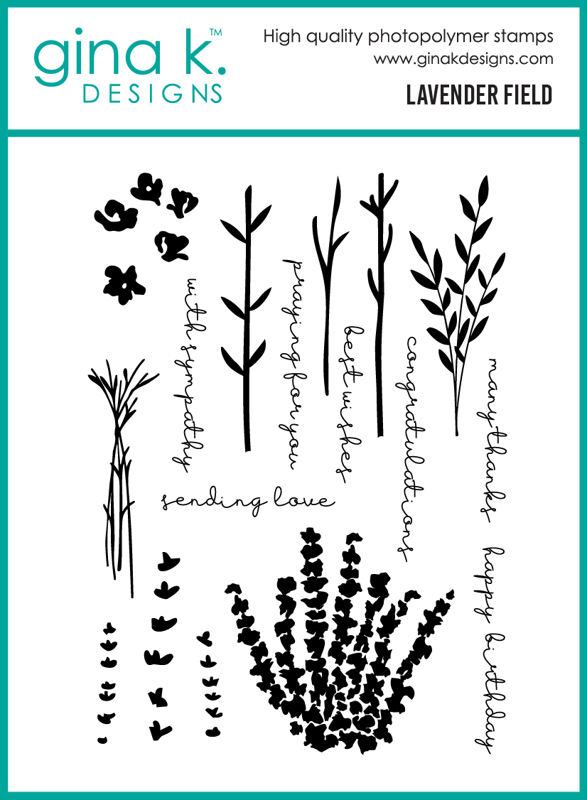 **NEW* - Gina K Designs - Lavender Field - STAMPS