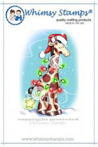Whimsy Stamps - Christmas Giraffe - Crissy Armstrong Collection