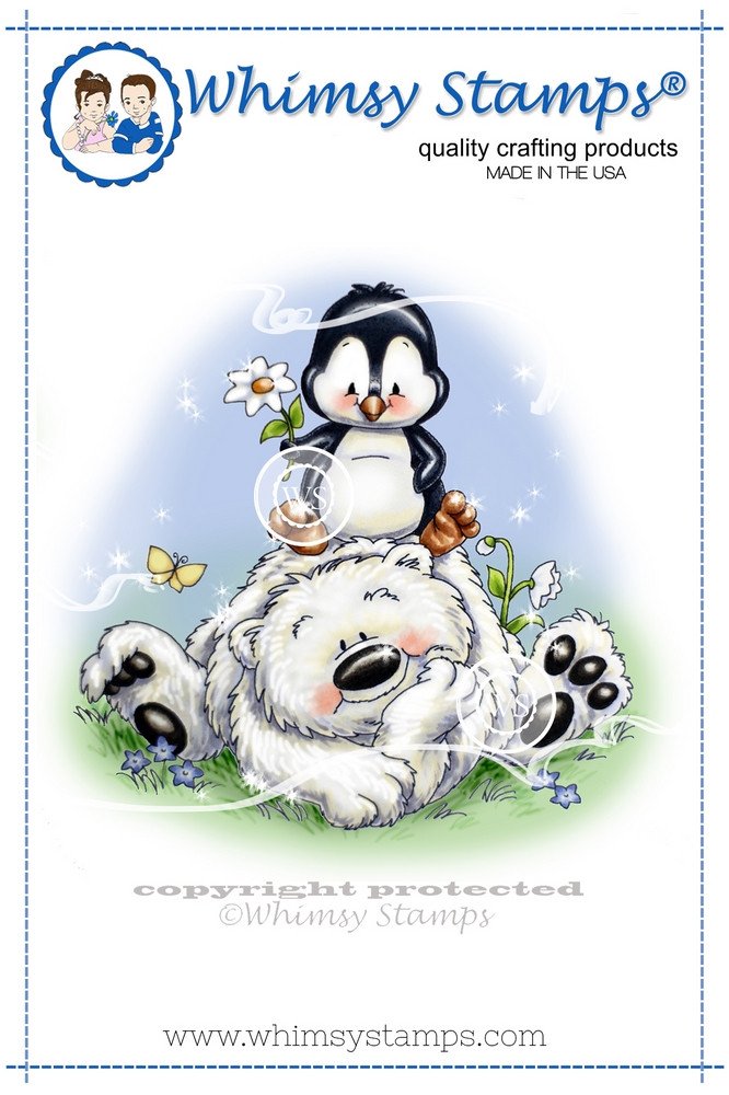 Whimsy Stamps - Penguin and Bear