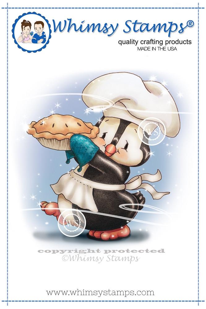 Whimsy Stamps - Penguin Baker