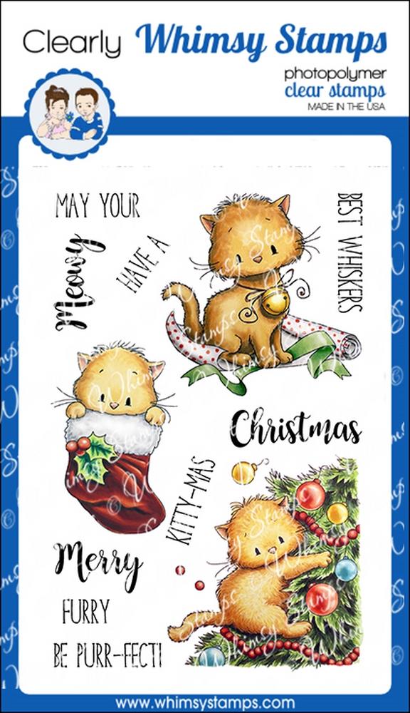 Whimsy Stamps - Meowy Kitty-mas