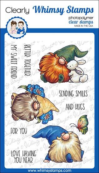 Whimsy Stamps - Gnome Think Spring Clear Stamps