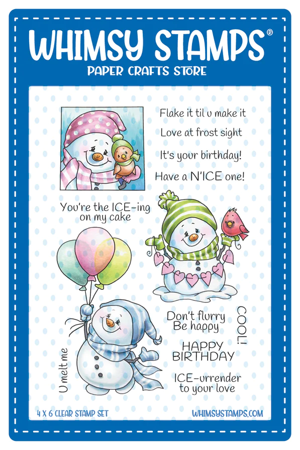 Whimsy Stamps - Birthday Cool Clear Stamps