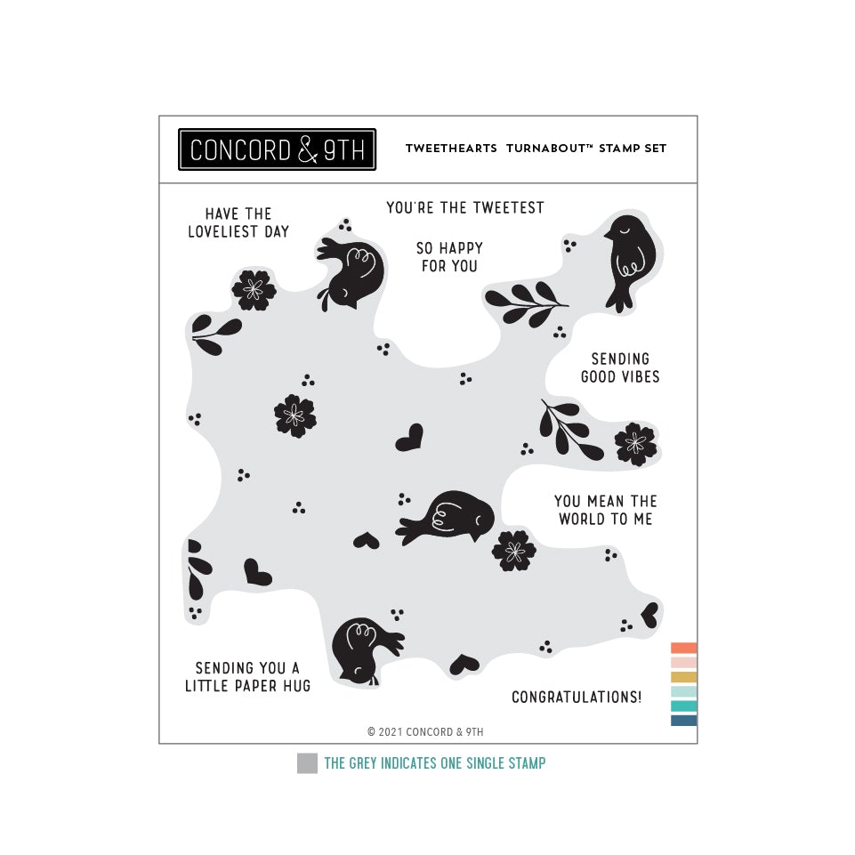 Concord & 9th - Tweethearts Turnabout Stamp Set
